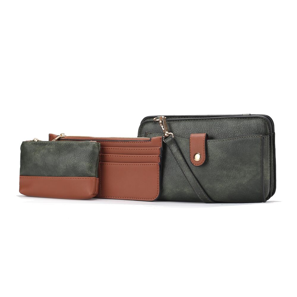8637 Crossbody bag , Vegan Leather Shoulder Bag Handbag Purse with Card